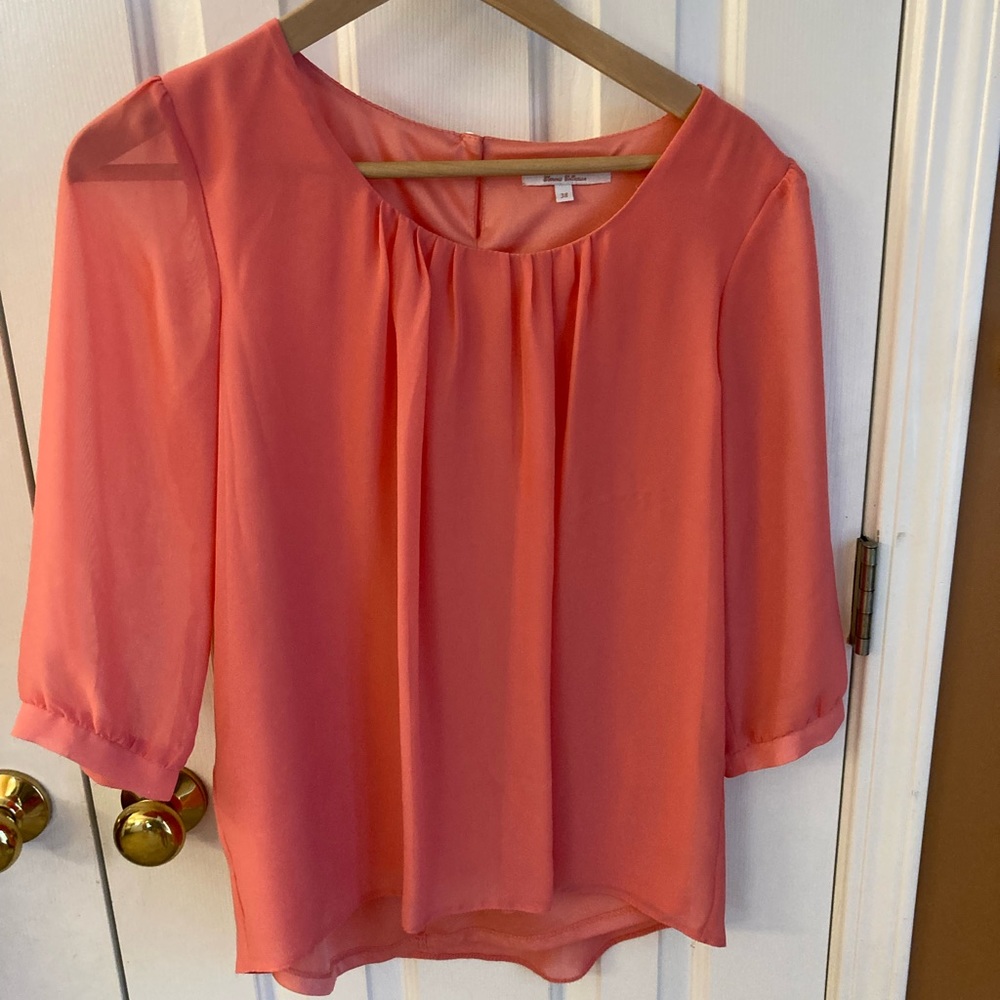 Clockhouse, Women’s Blouse, Small, Peach/Orange